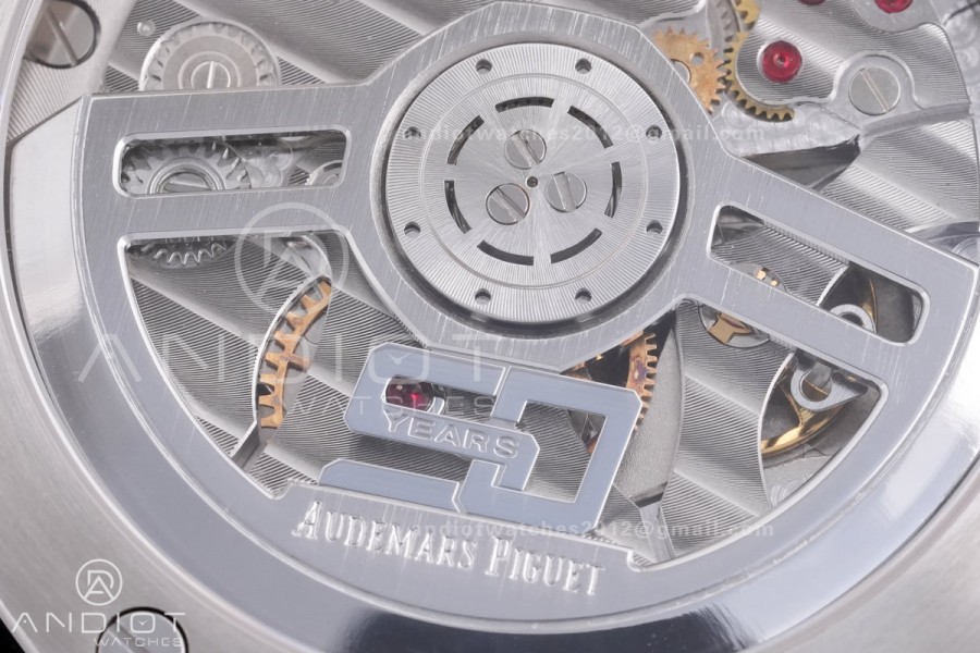 Royal Oak 41mm 15510 "50th Anniversary" SS ZF 1:1 Best Edition Gray Textured Dial on SS Bracelet A4302