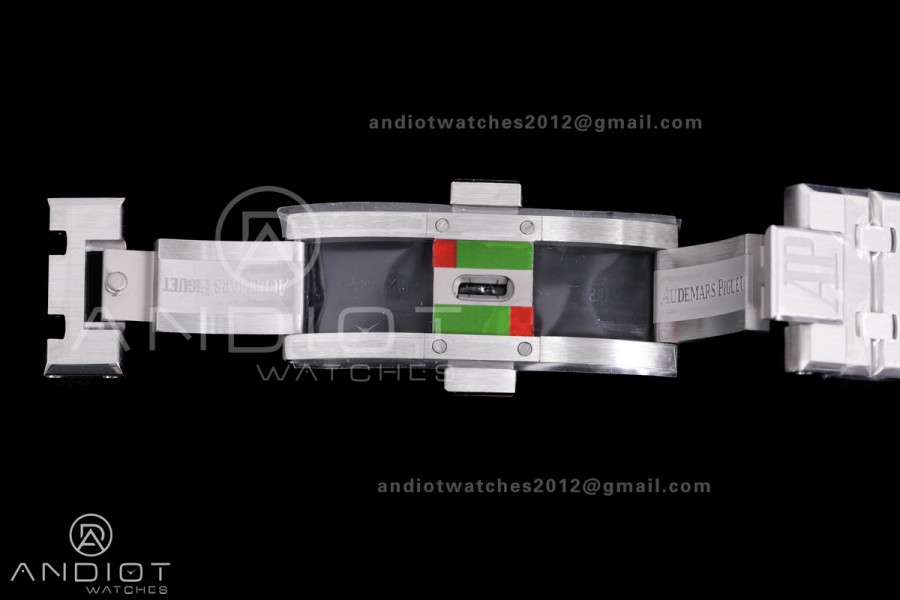 Royal Oak 41mm 15510 "50th Anniversary" SS ZF 1:1 Best Edition Gray Textured Dial on SS Bracelet A4302