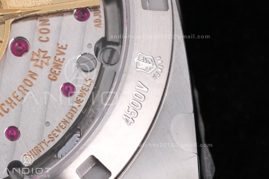 Overseas 4500V SS MKSF 1:1 Best Edition Brown Dial on SS Bracelet A5100