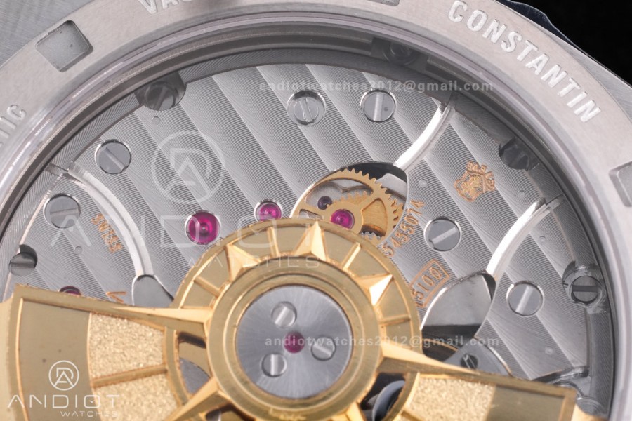 Overseas 4500V SS MKSF 1:1 Best Edition Green Dial on SS Bracelet A5100