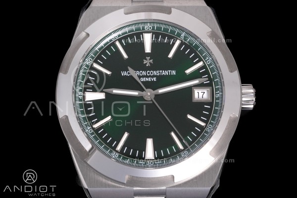 Overseas 4500V SS MKSF 1:1 Best Edition Green Dial on SS Bracelet A5100