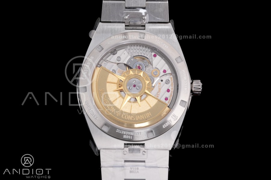Overseas 4500V SS MKSF 1:1 Best Edition Green Dial on SS Bracelet A5100