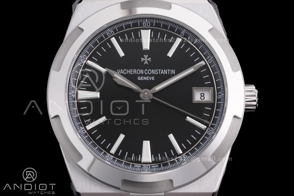 Overseas 4500V SS MKSF 1:1 Best Edition Black Dial on SS Bracelet A5100