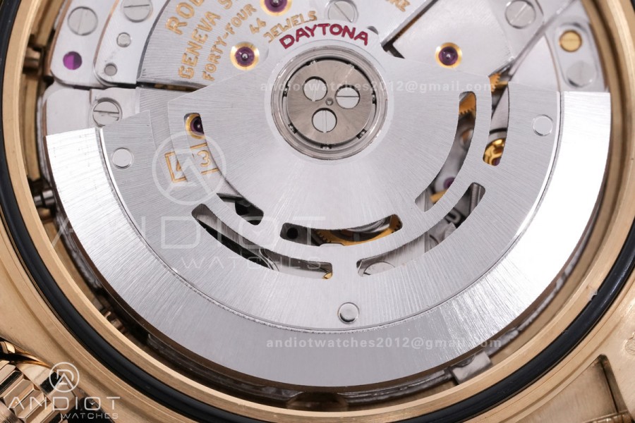 Daytona 116518 BTF 1:1 Best Edition YG/Black Dial on Oysterflex Rubber Strap DD4130 