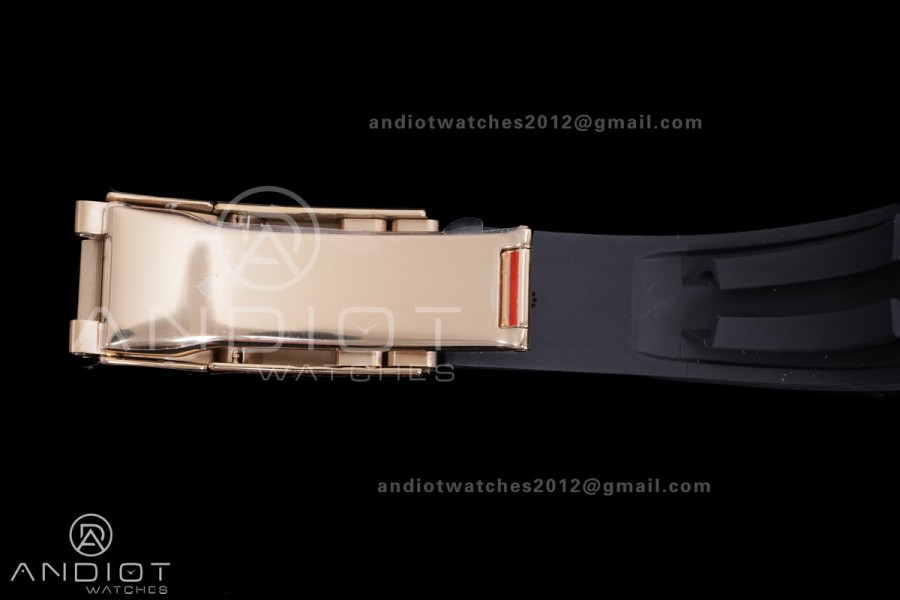 Daytona 116518 BTF 1:1 Best Edition YG/Black Dial on Oysterflex Rubber Strap DD4130 