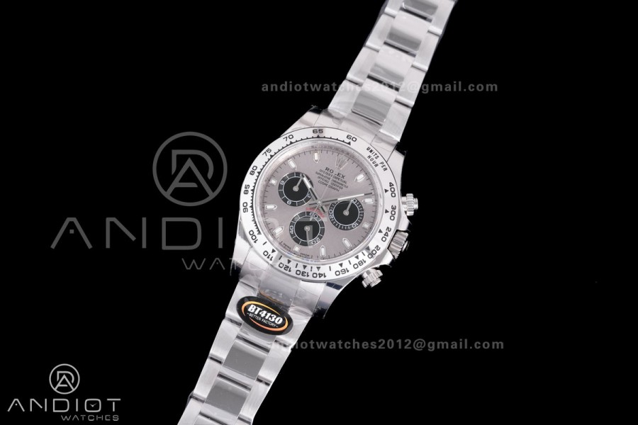 Daytona 116509 904 SS BTF 1:1 Best Edition Gray Dial On 904L SS Bracelet DD4130
