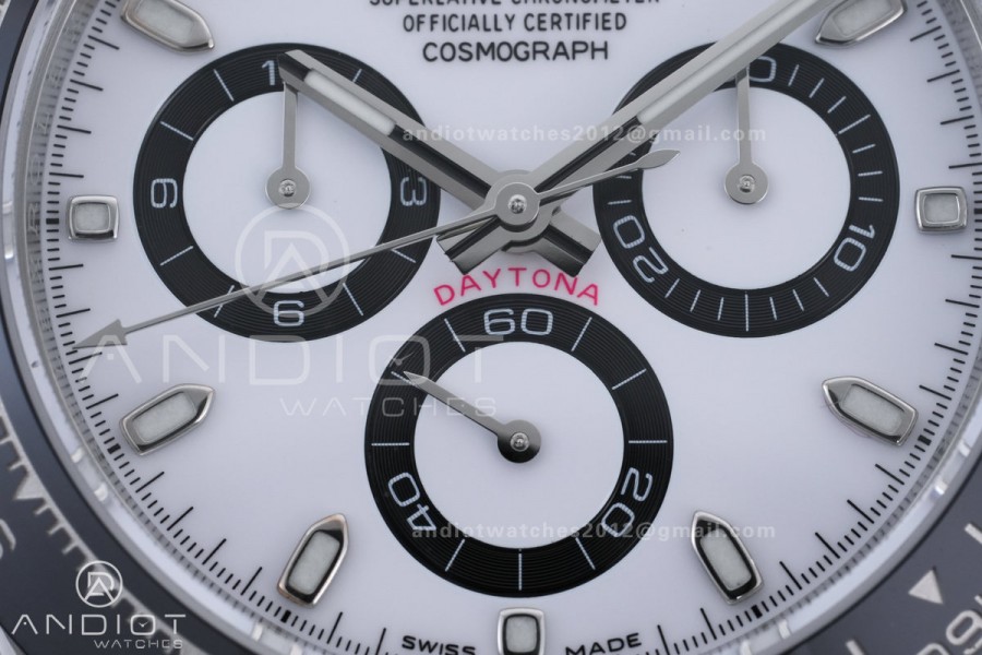 Daytona 116500 BTF 1:1 Best Edition 904L SS Case and Bracelet White Dial DD4130