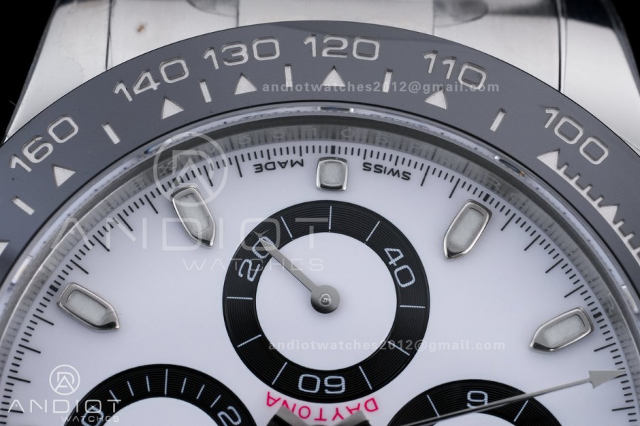 Daytona 116500 BTF 1:1 Best Edition 904L SS Case and Bracelet White Dial DD4130