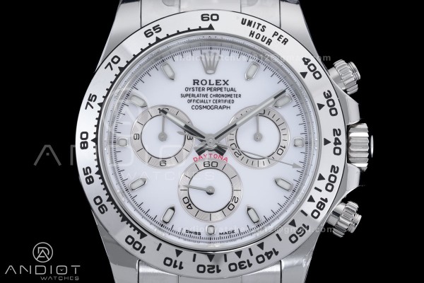 Daytona 116520 904 SS BTF 1:1 Best Edition White D...