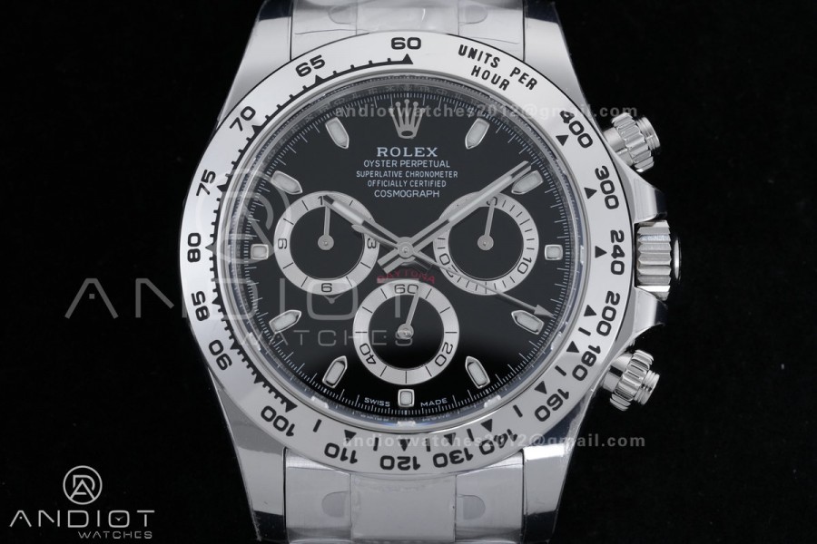 Daytona 116520 904 SS BTF 1:1 Best Edition Black Dial On 904L SS Bracelet DD4130