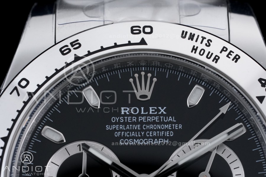 Daytona 116520 904 SS BTF 1:1 Best Edition Black Dial On 904L SS Bracelet DD4130