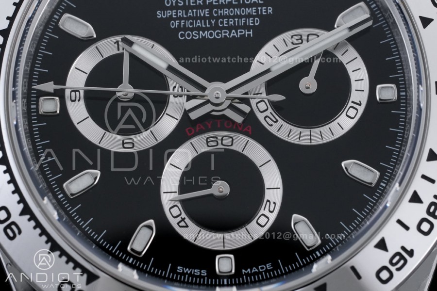 Daytona 116520 904 SS BTF 1:1 Best Edition Black Dial On 904L SS Bracelet DD4130
