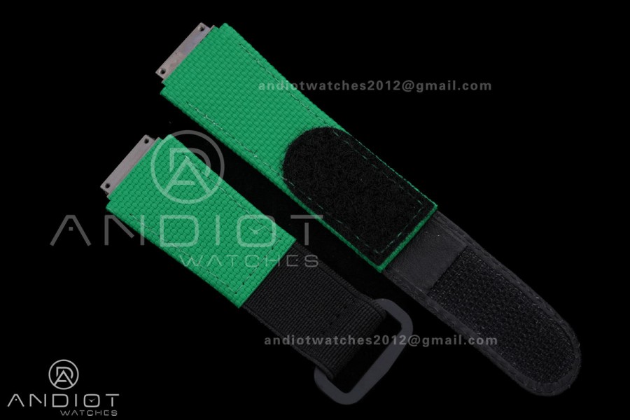 Custom Made RM67-02 Green NTPT Wayde van Niekerk on Green Nylon strap CRMA7 Clone
