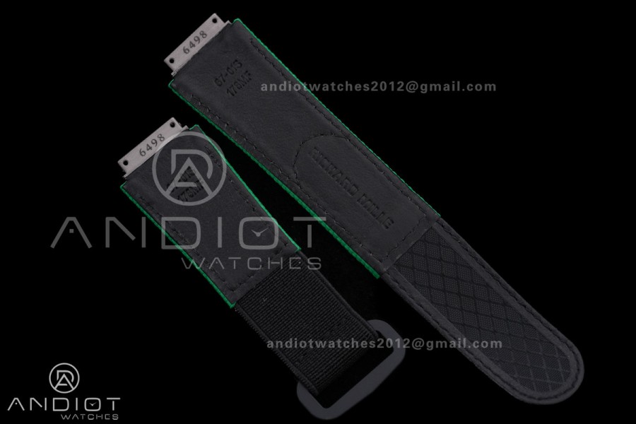 Custom Made RM67-02 Green NTPT Wayde van Niekerk on Green Nylon strap CRMA7 Clone