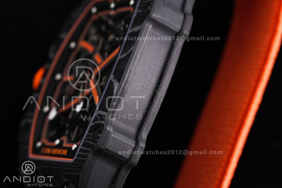 Custom Made RM67-02 NTPT Lando Norris on Orange Nylon strap CRMA7 Clone