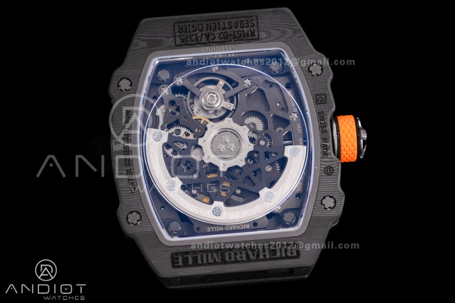 Custom Made RM67-02 NTPT Lando Norris on Orange Nylon strap CRMA7 Clone