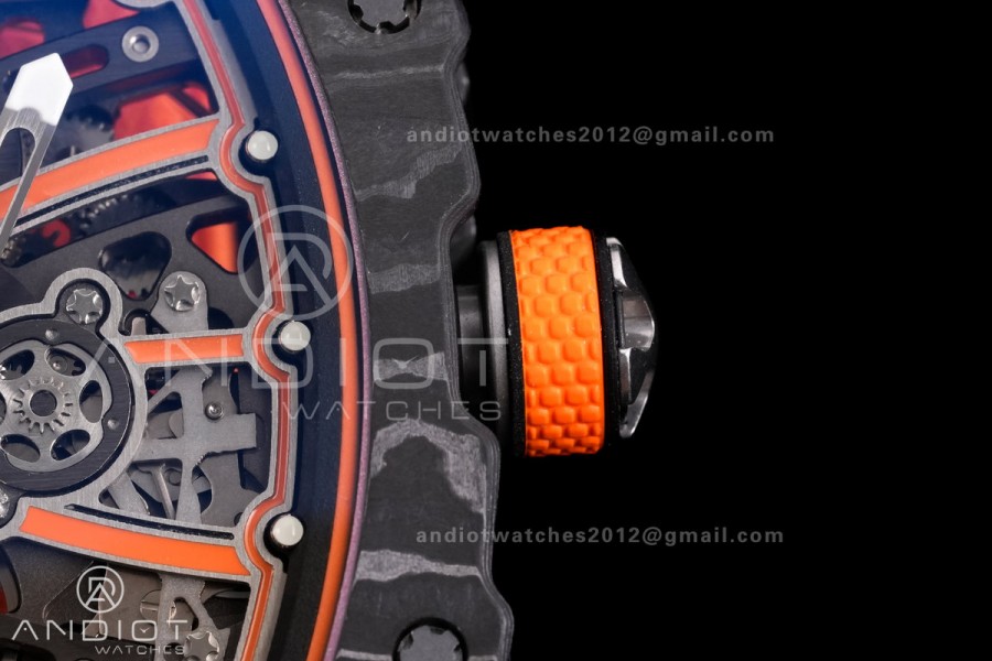 Custom Made RM67-02 NTPT Lando Norris on Orange Nylon strap CRMA7 Clone