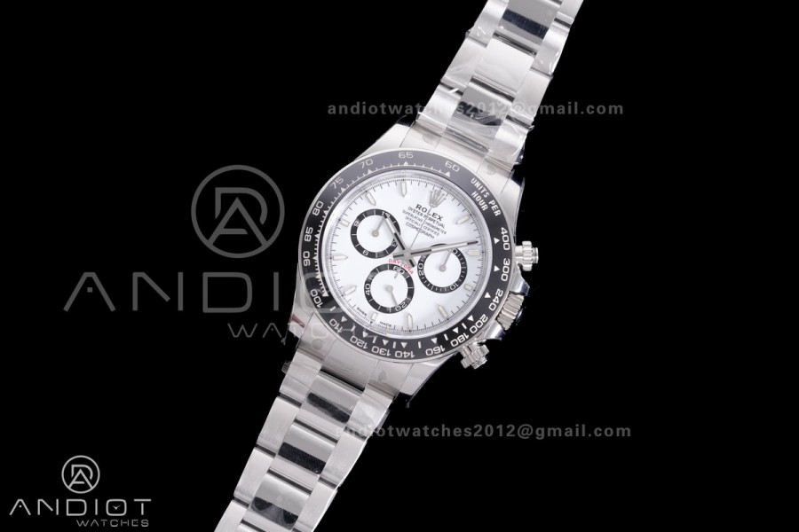 Daytona 126500 VSF 1:1 Best Edition 904L Steel White Dial on SS Braclet DD4801