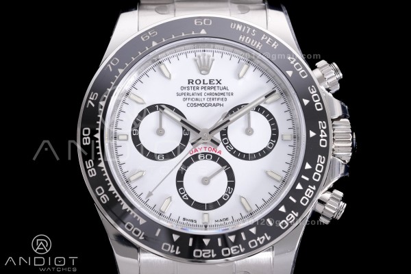 Daytona 126500 VSF 1:1 Best Edition 904L Steel Whi...