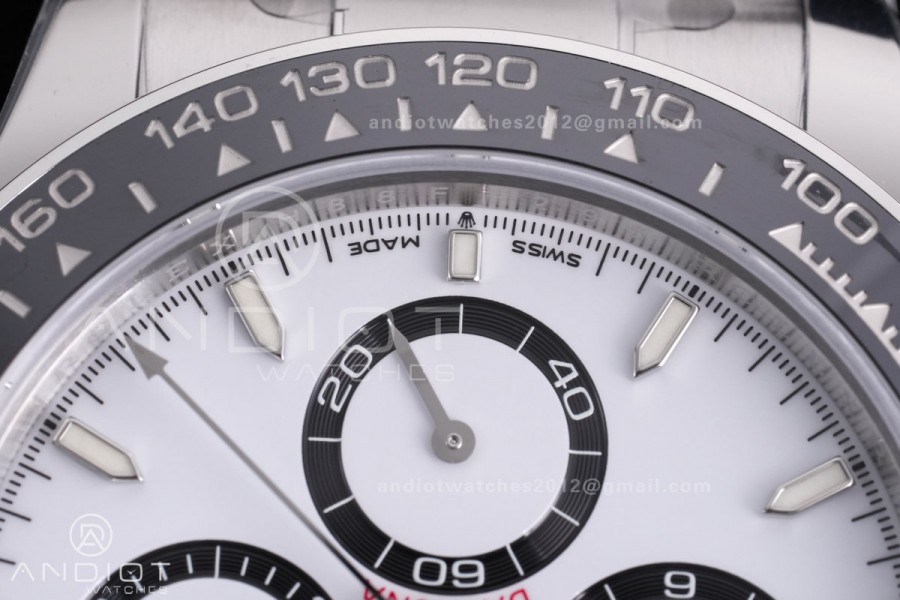 Daytona 126500 VSF 1:1 Best Edition 904L Steel White Dial on SS Braclet DD4801