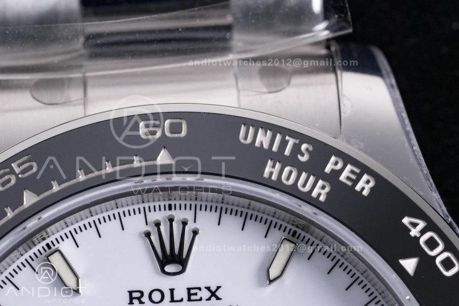 Daytona 126500 VSF 1:1 Best Edition 904L Steel White Dial on SS Braclet DD4801