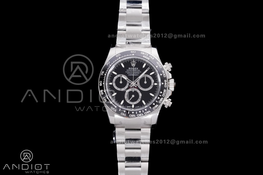 Daytona 126500 VSF 1:1 Best Edition 904L Steel Black Dial on SS Braclet DD4801