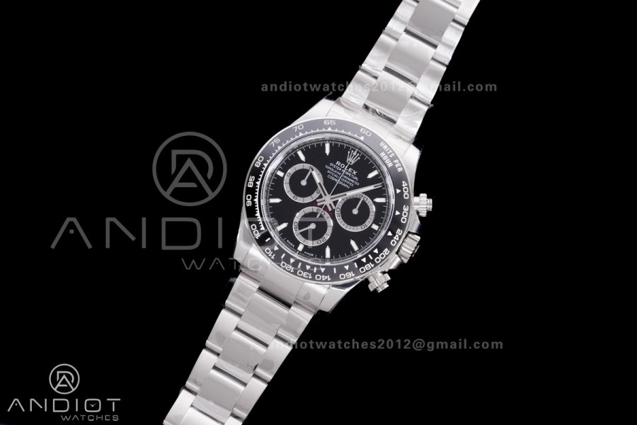 Daytona 126500 VSF 1:1 Best Edition 904L Steel Black Dial on SS Braclet DD4801