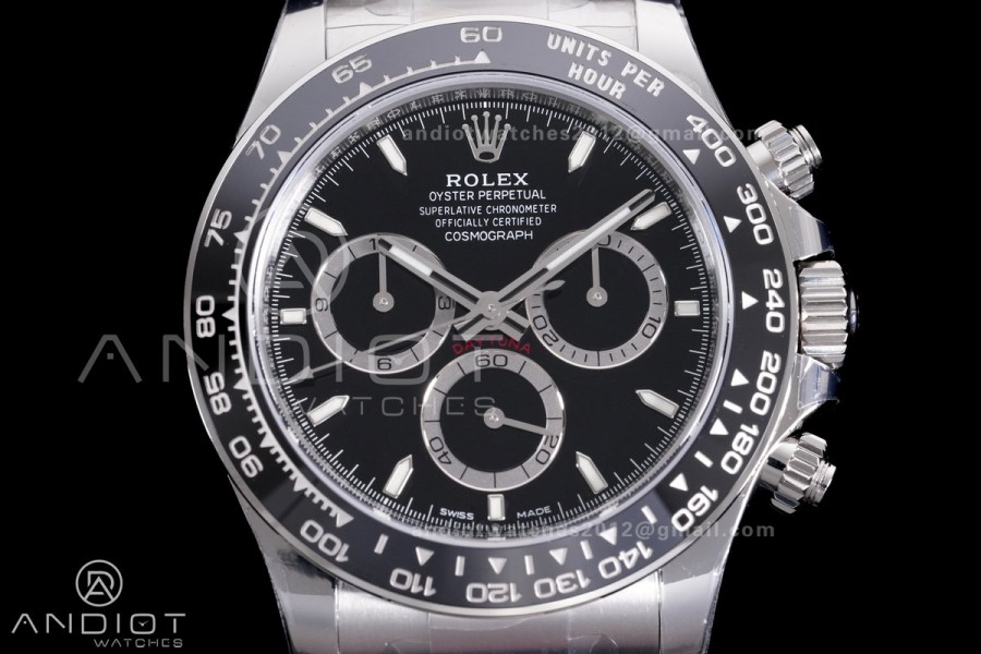 Daytona 126500 VSF 1:1 Best Edition 904L Steel Black Dial on SS Braclet DD4801