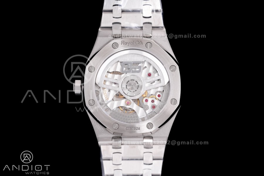 Royal Oak 41mm 15510 "50th Anniversary" SS ZF 1:1 Best Edition Black Textured Dial on SS Bracelet A4302