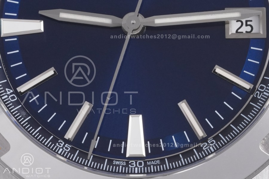 Overseas 4500V SS MKSF 1:1 Best Edition Blue Dial on SS Bracelet A5100