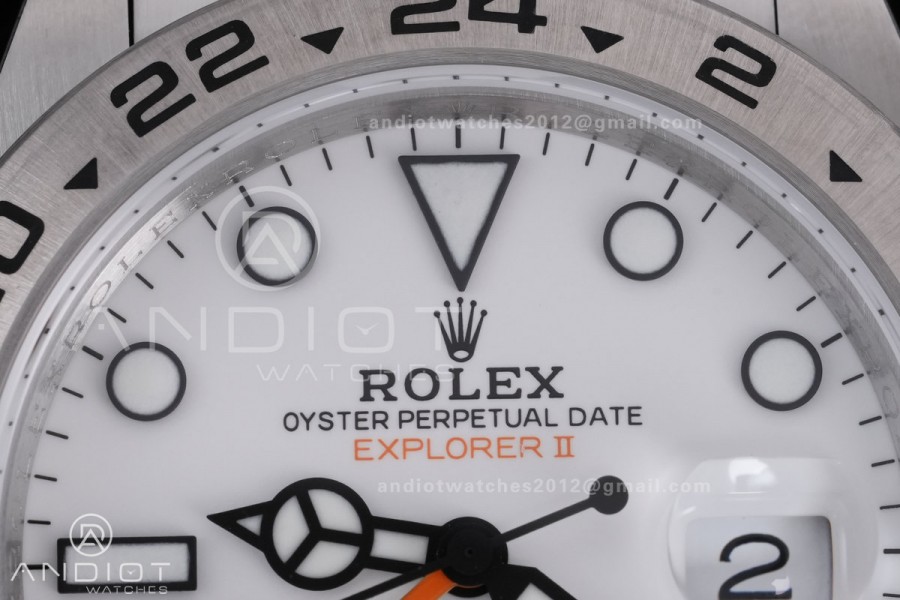 Explorer II 42mm 226570 904L V2 SS QF 1:1 Best Edition White Dial on Bracelet SH3285 CHS