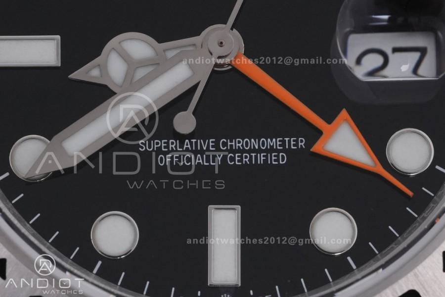 Explorer II 42mm 226570 904L V2 SS QF 1:1 Best Edition Black Dial on Bracelet SH3285 CHS