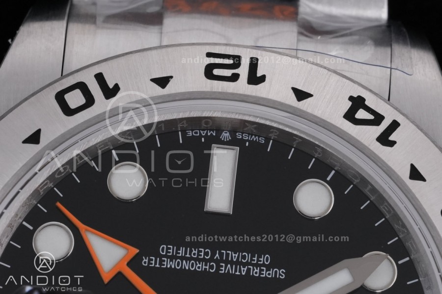 Explorer II 42mm 226570 904L V2 SS QF 1:1 Best Edition Black Dial on Bracelet SH3285 CHS