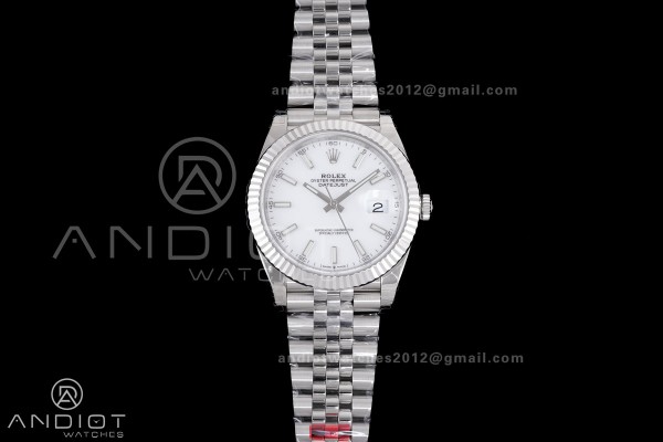 DateJust 41 126334 904L SS VSF 1:1 Best Edition Wh...