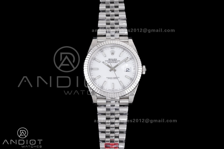 DateJust 41 126334 904L SS VSF 1:1 Best Edition White Dial on Jubilee Bracelet VS3235