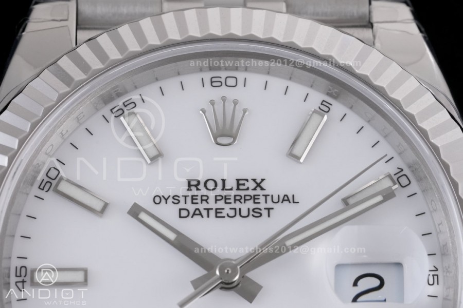 DateJust 41 126334 904L SS VSF 1:1 Best Edition White Dial on Jubilee Bracelet VS3235