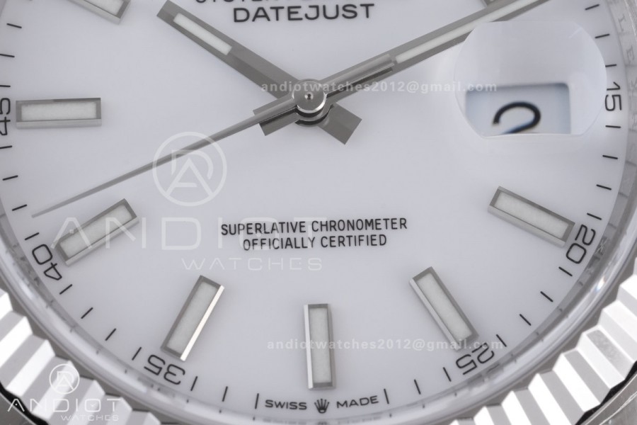 DateJust 41 126334 904L SS VSF 1:1 Best Edition White Dial on Jubilee Bracelet VS3235