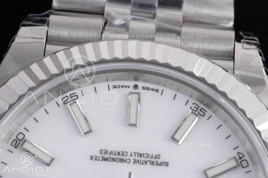 DateJust 41 126334 904L SS VSF 1:1 Best Edition White Dial on Jubilee Bracelet VS3235