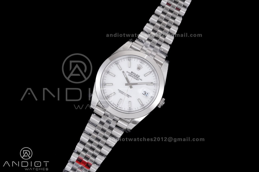 DateJust 41 126300 904L SS VSF 1:1 Best Edition White Dial on Jubilee Bracelet VS3235