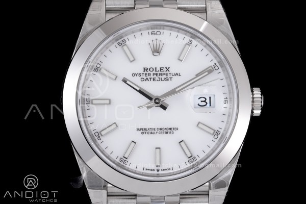 DateJust 41 126300 904L SS VSF 1:1 Best Edition Wh...