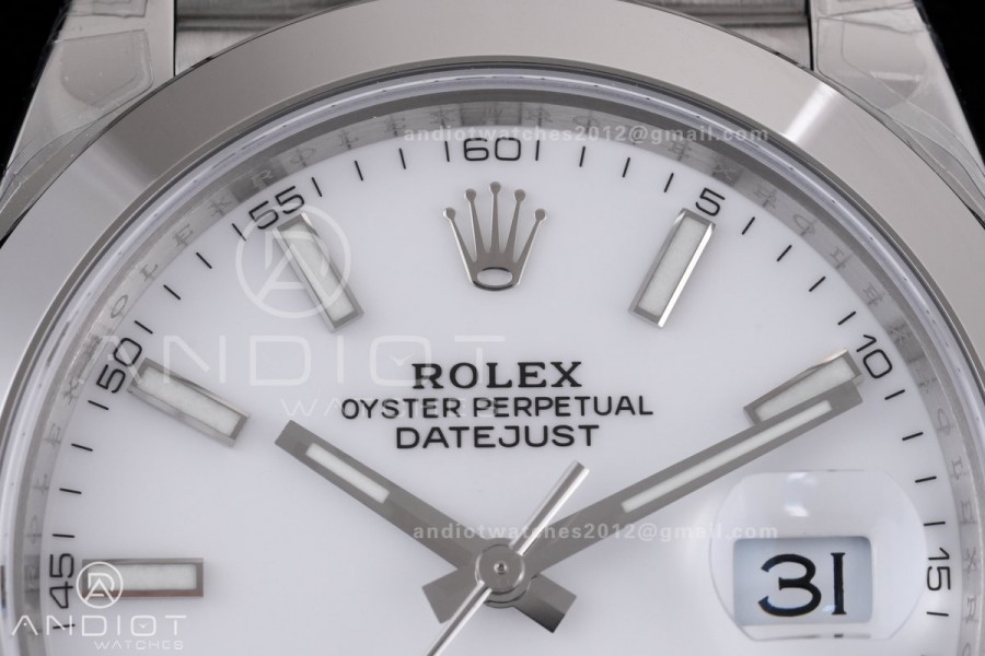 DateJust 41 126300 904L SS VSF 1:1 Best Edition White Dial on Jubilee Bracelet VS3235