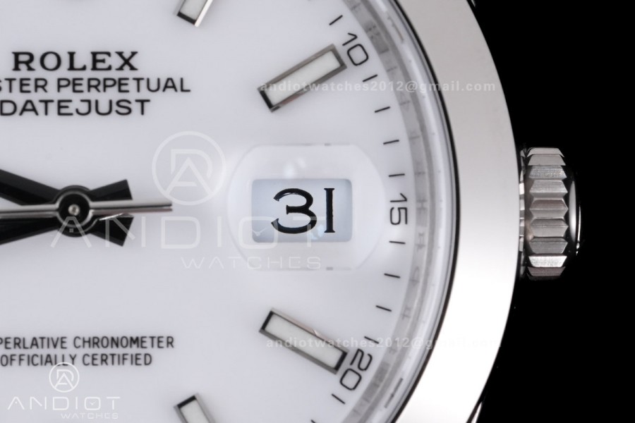 DateJust 41 126300 904L SS VSF 1:1 Best Edition White Dial on Jubilee Bracelet VS3235