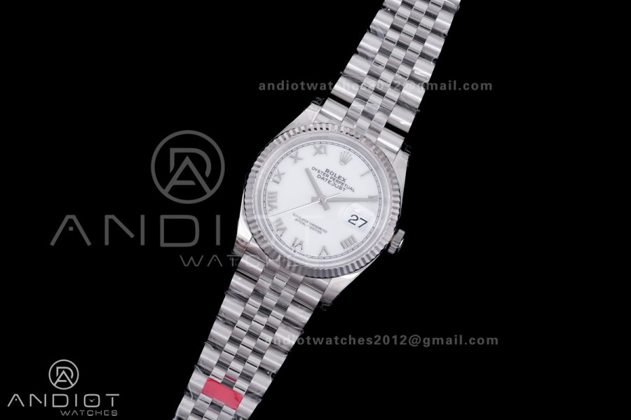 DateJust 36 SS 126234 VSF 1:1 Best Edition 904L Steel White Roman Dial on Jubilee Bracelet VS3235