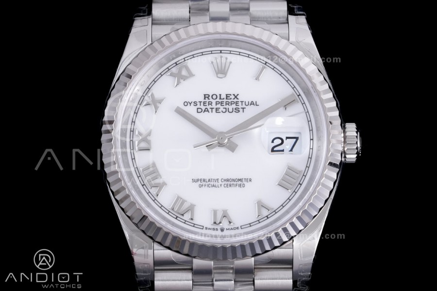 DateJust 36 SS 126234 VSF 1:1 Best Edition 904L Steel White Roman Dial on Jubilee Bracelet VS3235