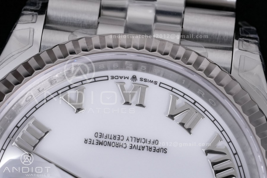 DateJust 36 SS 126234 VSF 1:1 Best Edition 904L Steel White Roman Dial on Jubilee Bracelet VS3235