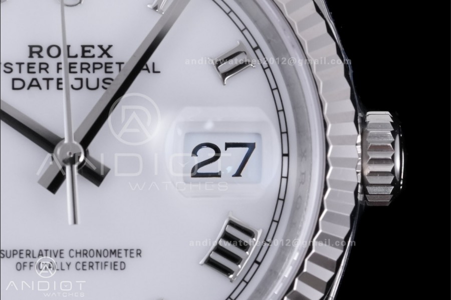 DateJust 36 SS 126234 VSF 1:1 Best Edition 904L Steel White Roman Dial on Jubilee Bracelet VS3235