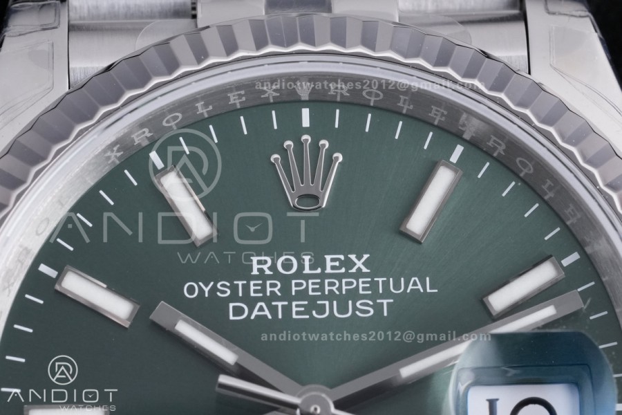 DateJust 36 SS 126234 VSF 1:1 Best Edition 904L Steel Green Dial on Jubilee Bracelet VS3235