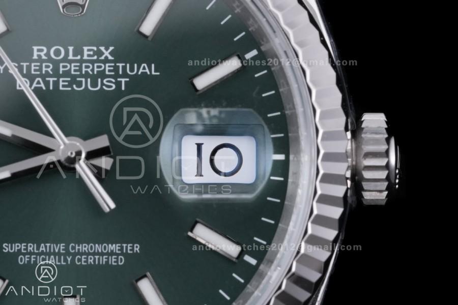 DateJust 36 SS 126234 VSF 1:1 Best Edition 904L Steel Green Dial on Jubilee Bracelet VS3235