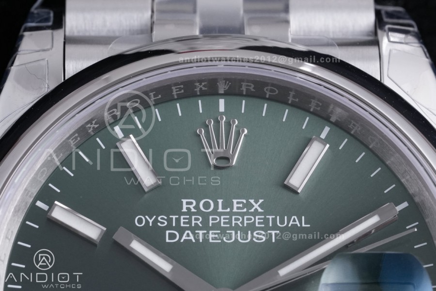 DateJust 36 SS 126200 VSF 1:1 Best Edition 904L Steel Green Dial on Jubilee Bracelet VS3235