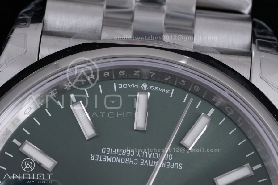 DateJust 36 SS 126200 VSF 1:1 Best Edition 904L Steel Green Dial on Jubilee Bracelet VS3235